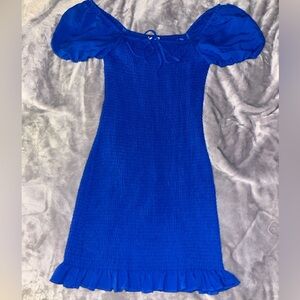 Blue Mini Dress - GIANNI BINI